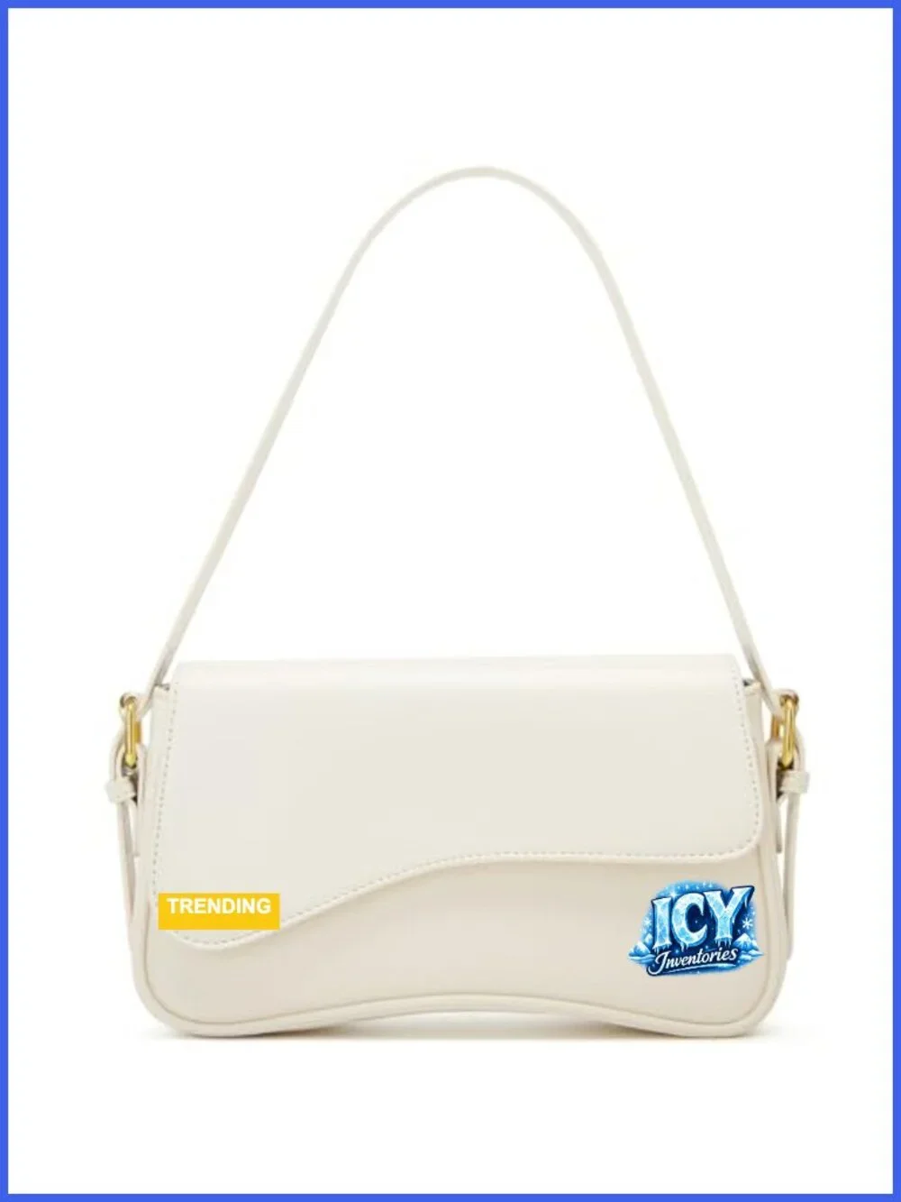 PU Leather Shoulder Bag for Women Y2K Crossbody Purse with Adjustable Straps